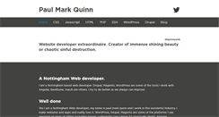 Desktop Screenshot of paulmarkquinn.co.uk
